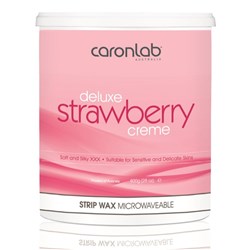 CARONLAB Deluxe strawberry creme strip wax microwave to pot